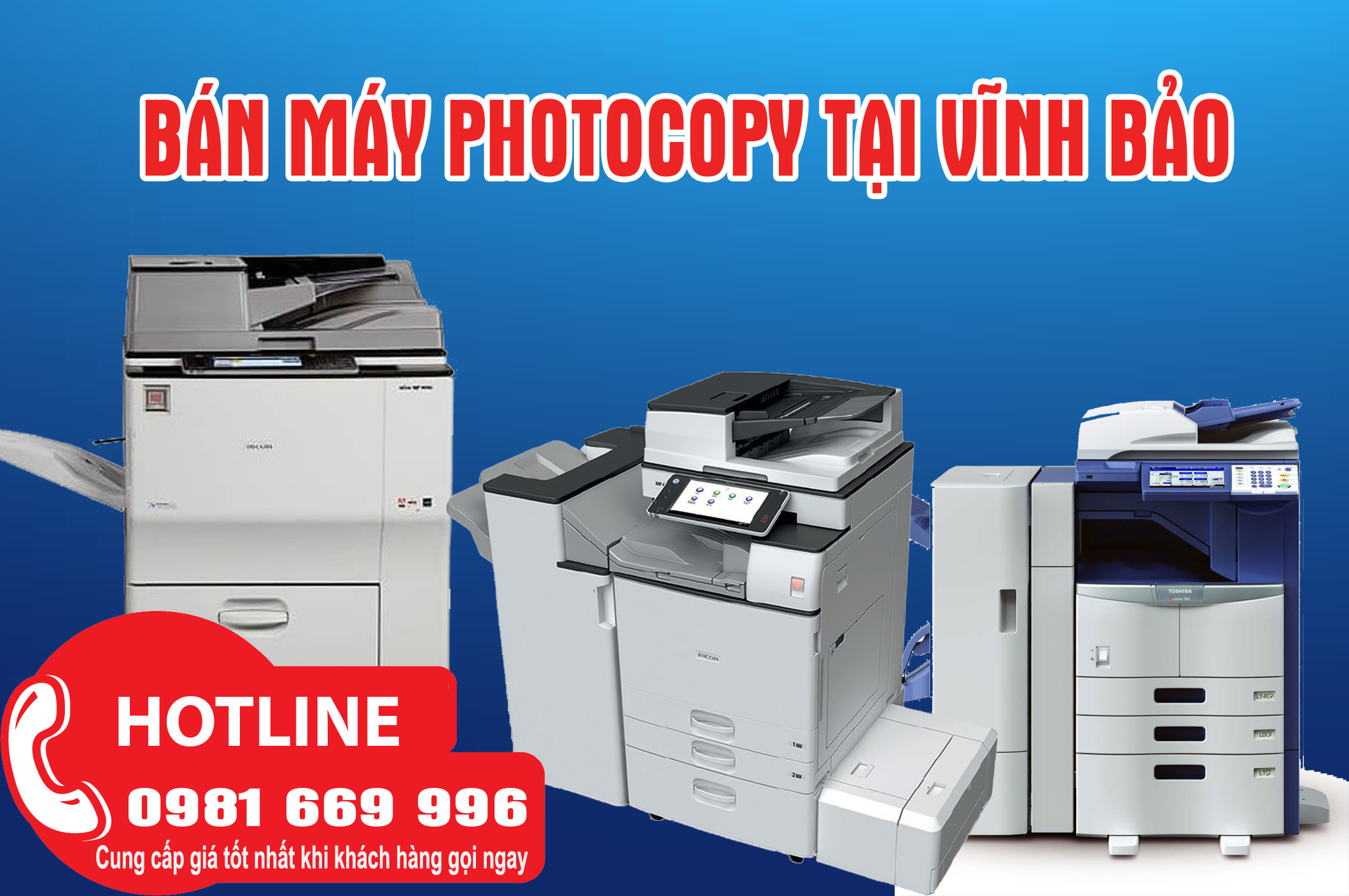 Bán máy photocopy tại Vĩnh Bảo Giá rẻ