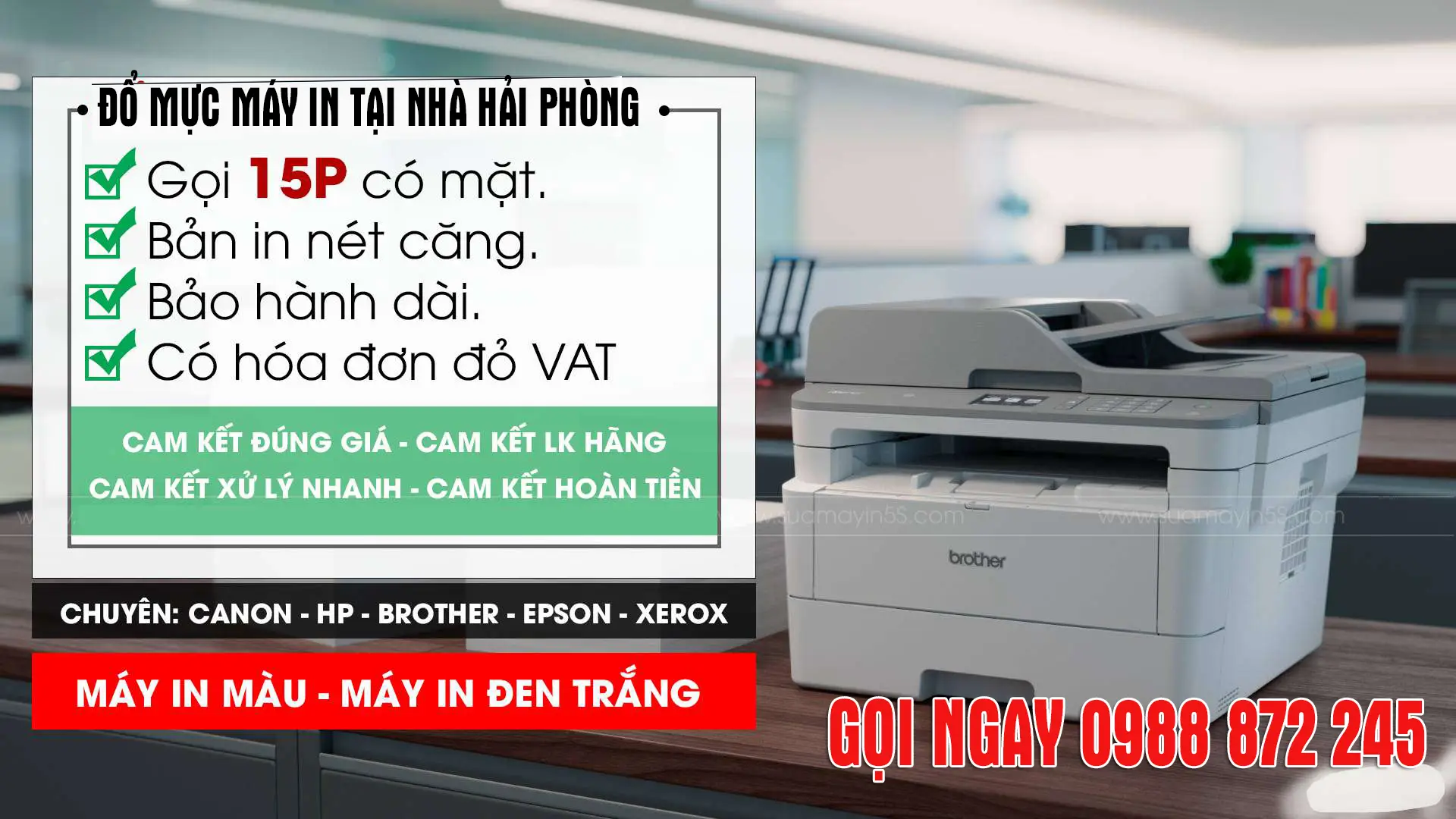 Đổ Mực Máy In Quận Ngô Quyền Hải Phòng - Dịch Vụ Uy Tín 3 Do muc may in hai phong