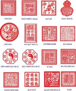 Dấu nhà chùa, ấn chiện 5 mau dau chua 1