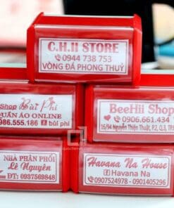 khắc dấu tên shop cửa hàng