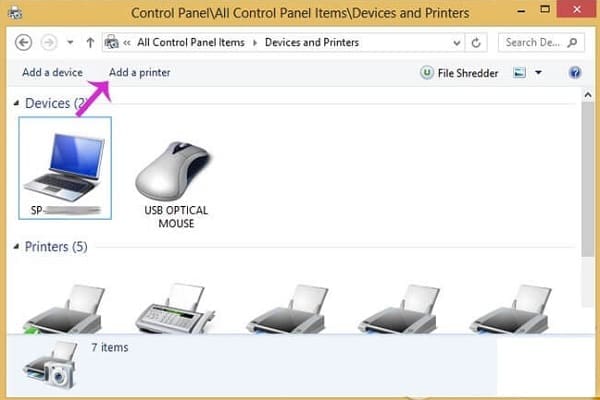 cach chia se va ket noi may in qua mang lan windows 10 8