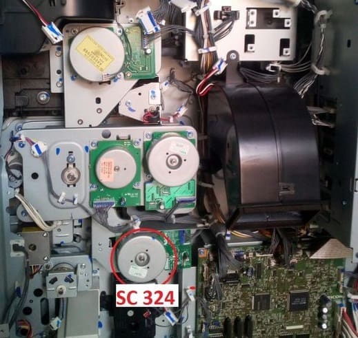 may photocopy ricoh bao loi sc324