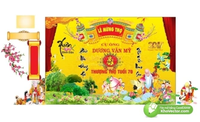 B401 corel phong mung tho Vector6